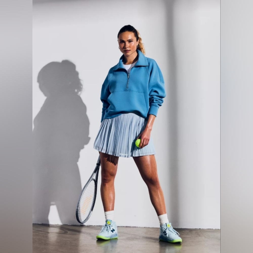 CALIA Pleated Mesh Skort